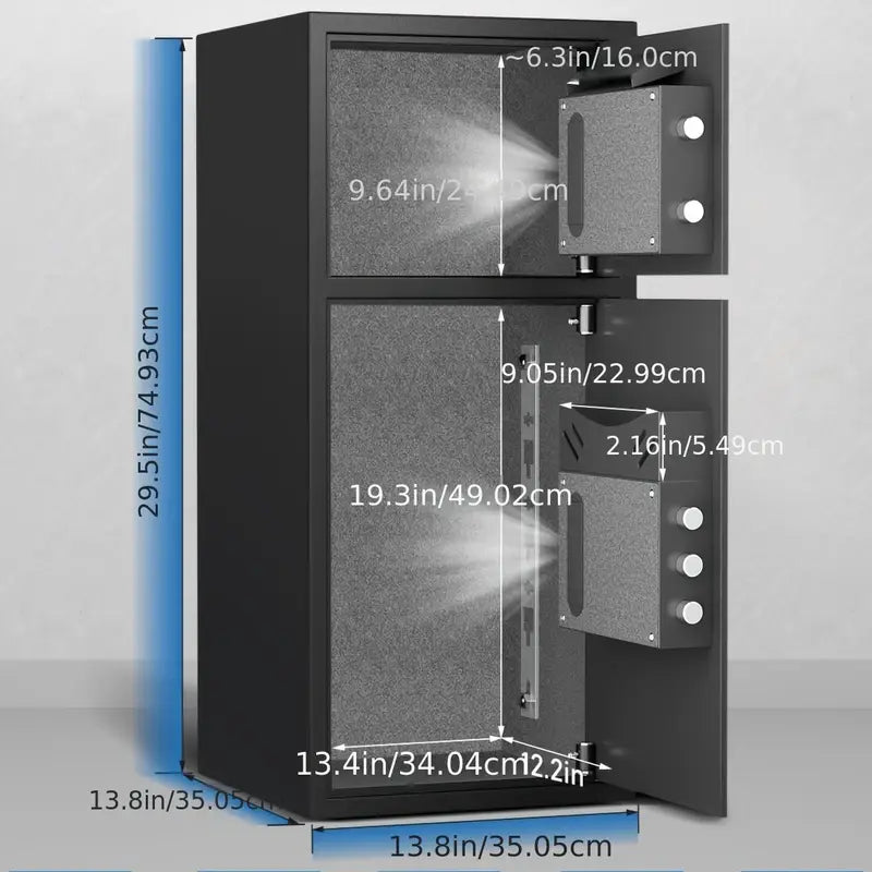 Heavy duty fireproof steel safe